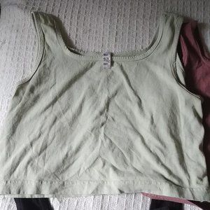 Los Angeles Apparel Seafoam Garment Dye Crop Tank